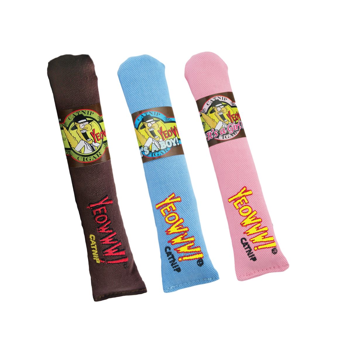 Yeowww Cigar original Brown Singles, Zigarre mit Katzenminze