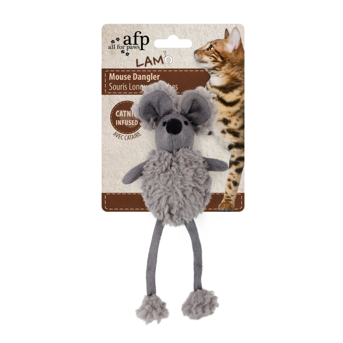 AFP Lambswool-Mouse Dangler, knisternde Maus mit Katzenminze