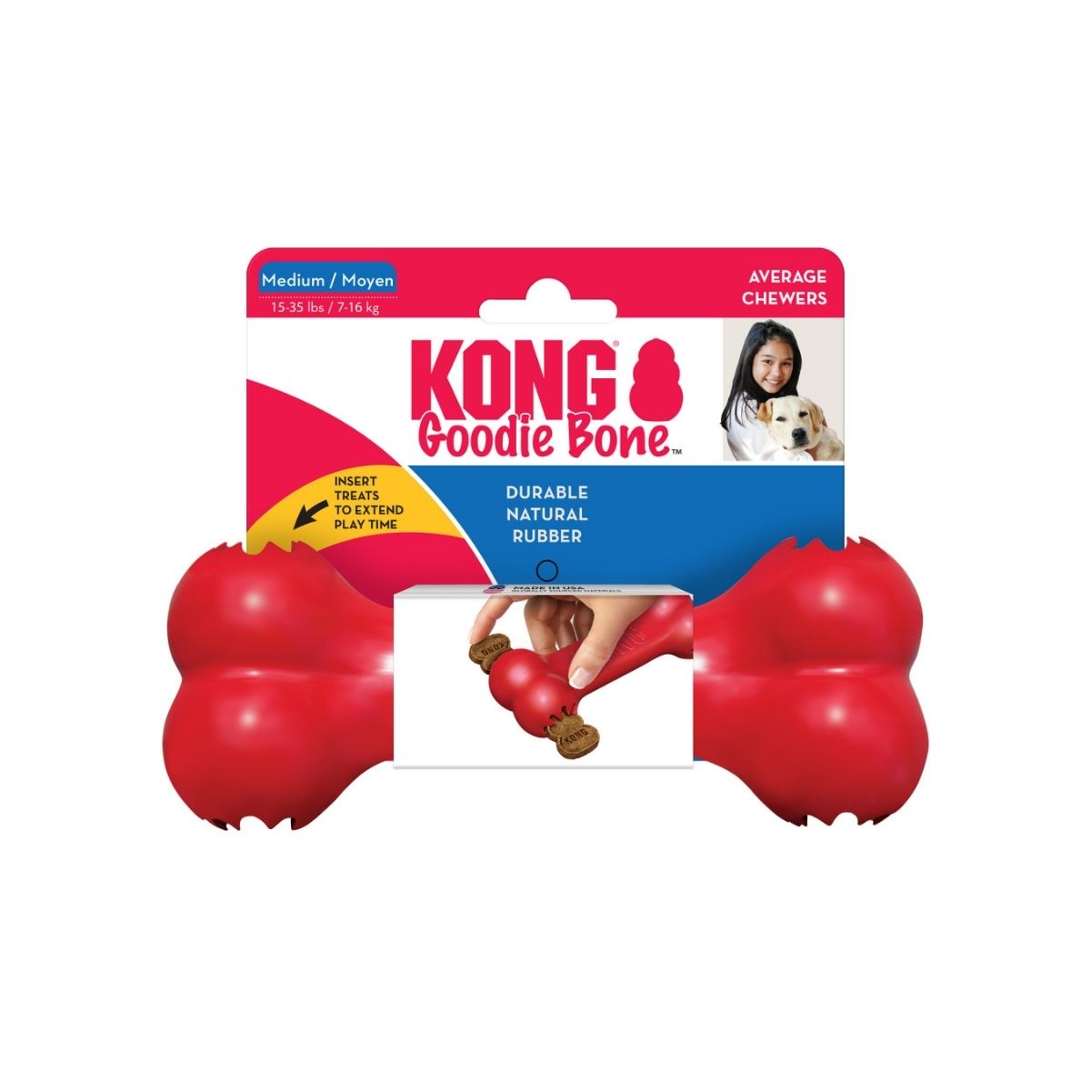 KONG Goodie Bone (M), Spielzeug-Knochen