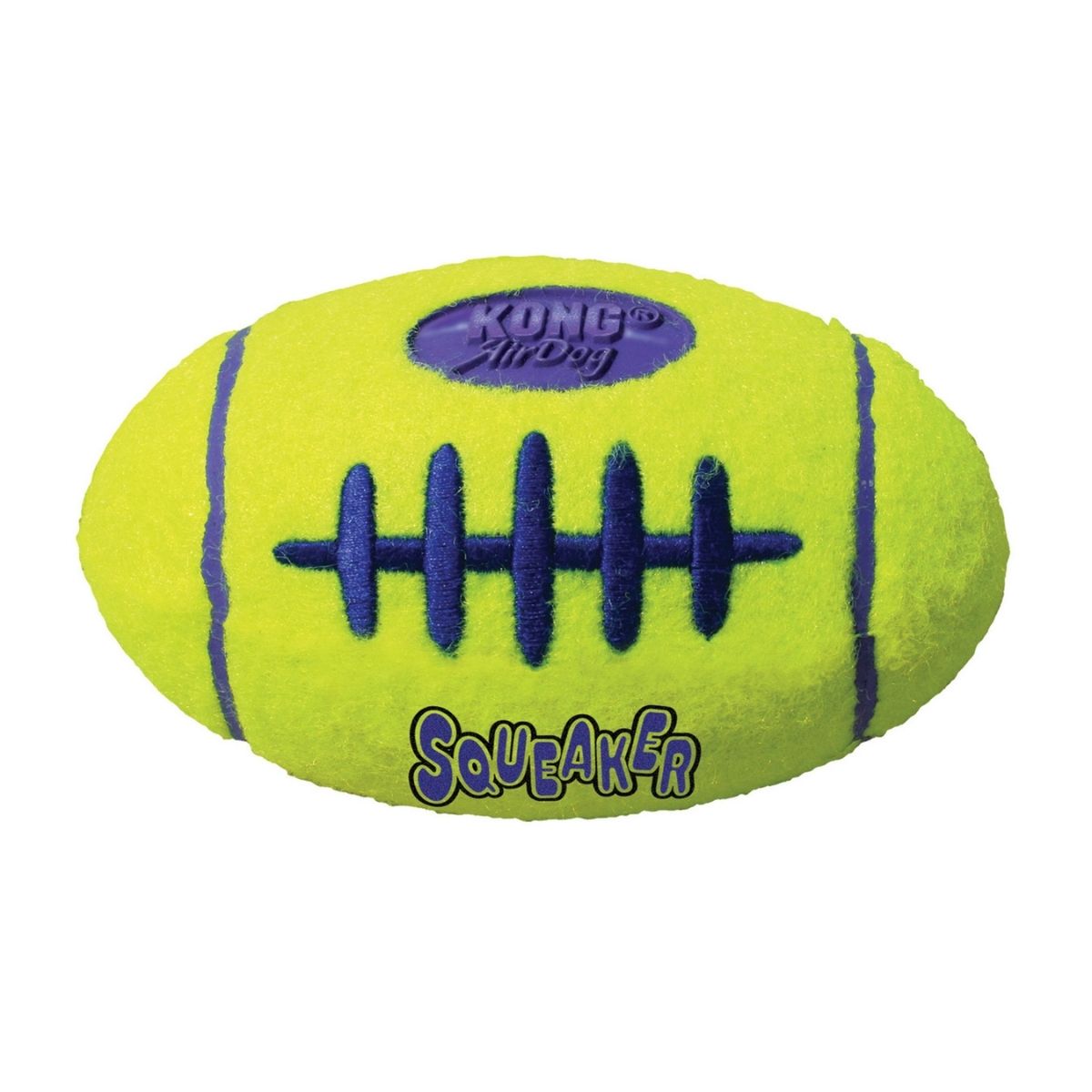 KONG Airdog® Squeaker Football (M), Apportierspielzeug für Hunde, mit Quietscher,