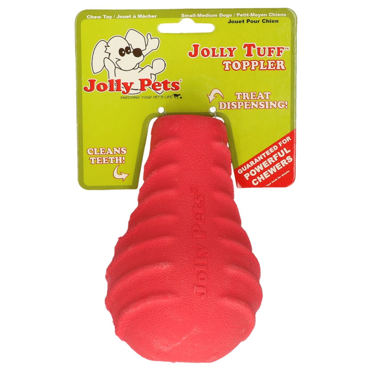 Jolly Tuff Toppler 12,7 cm Rot Kauspielzeug für Hunde