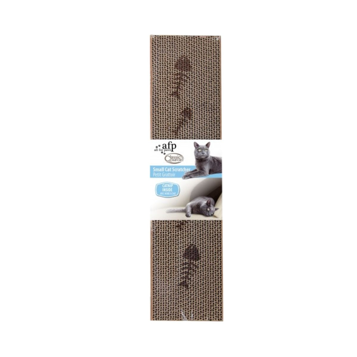 AFP Kratzbrett aus Karton, 44 x 11 cm mit Katzenminze