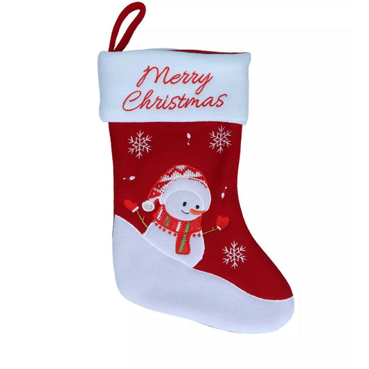 Weihnachtssocke Schneemann Christmas Stocking Snowman