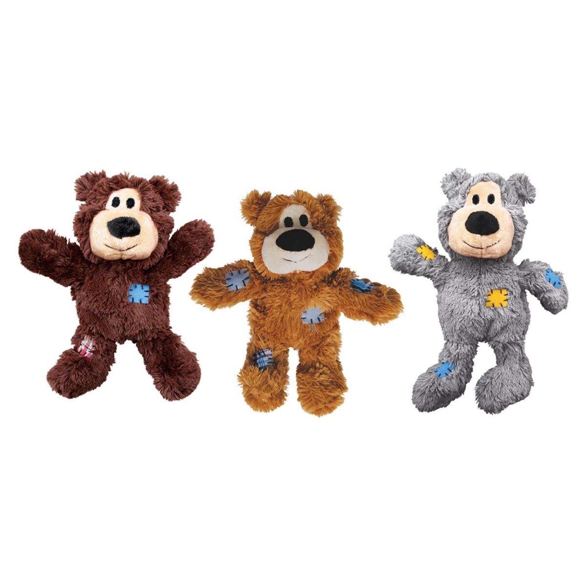 KONG Wild Knots Assorti Bears, Apportier- und Kauspielzeug