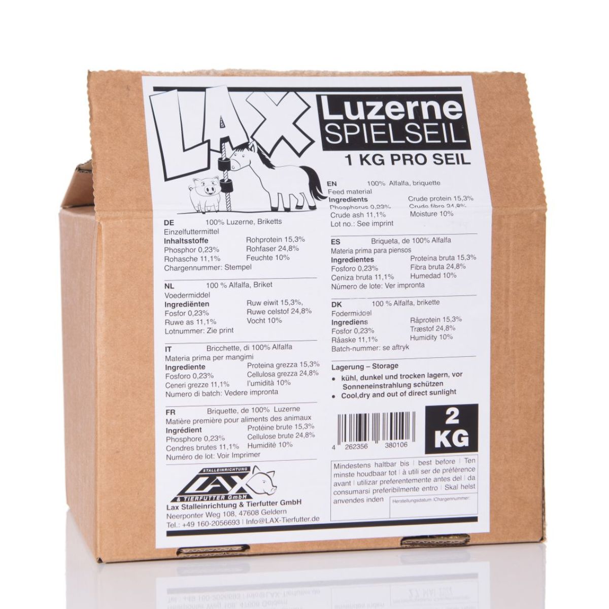 Lax Luzerne an Spielseil für Pferde 2er Pack