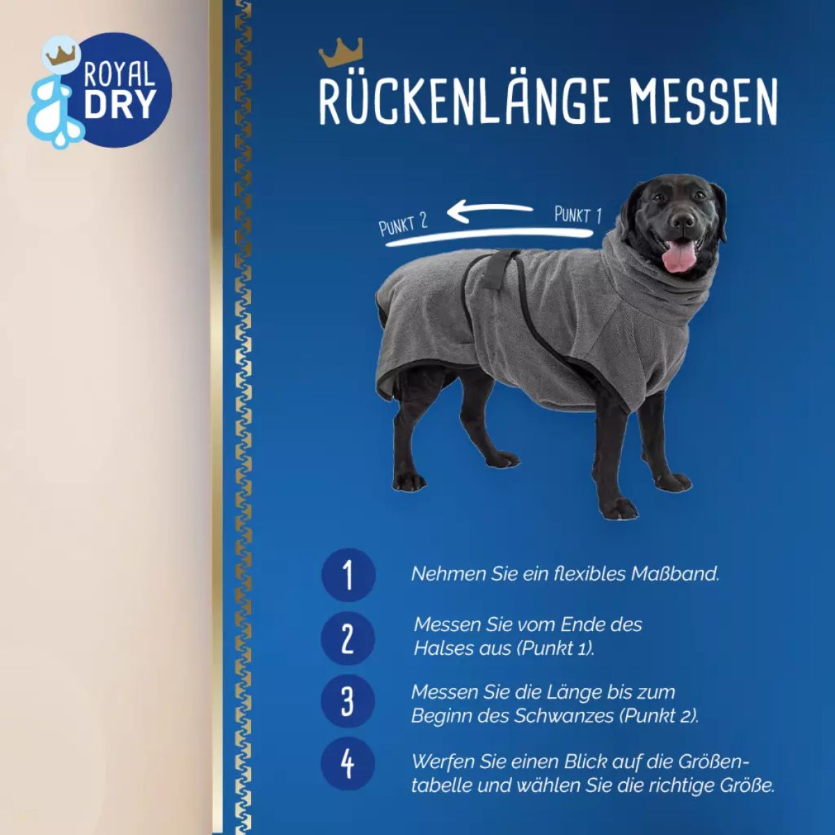 Royal Dry Bademantel Für Hunde