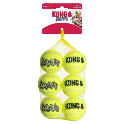 KONG SqueakAir Bälle (M), Sechser-Pack 6,35 cm