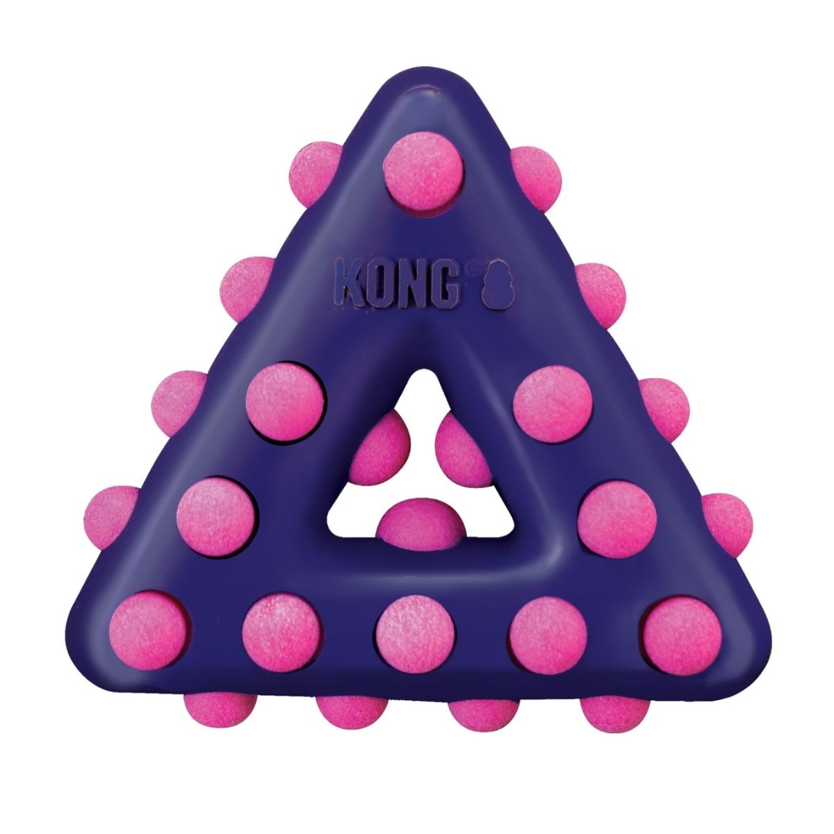 KONG Dotz Triangle (S), Kauspielzeug Dreieck 10,5 x 11 cm