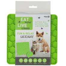 Eat Slow Live Longer Fun & Relax Schleckmatte Anti Schling Matte Grün