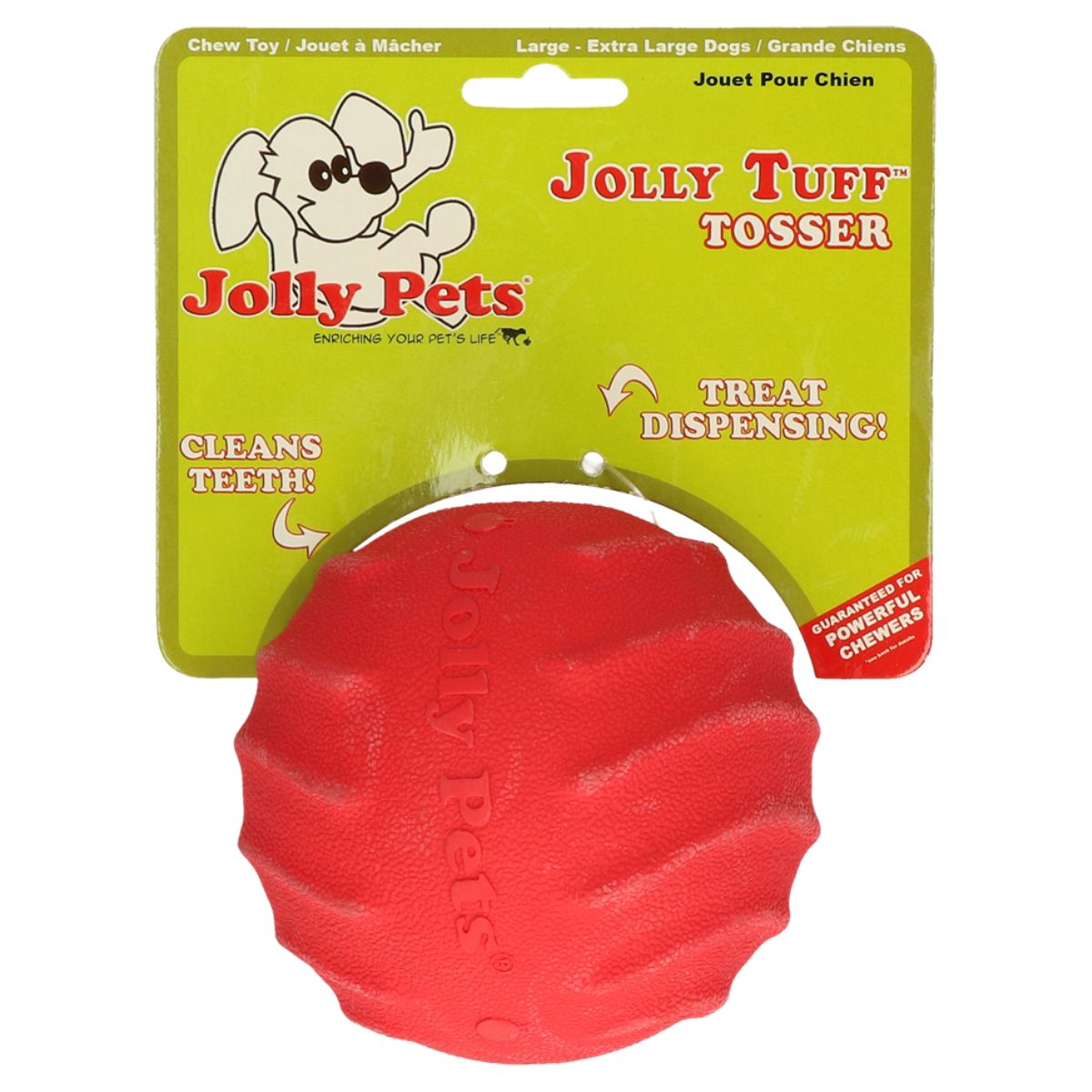 Jolly Tuff Tosser 10 cm Rot Kauspielzeug für Hunde