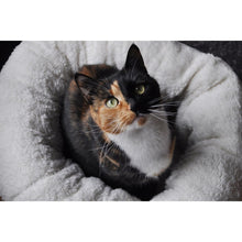 AFP Lambswool Donut, Rundes Bett, Grau, 45 cm