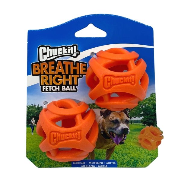 Chuckit Breathe Right Fetch Ball Medium 2er Pack