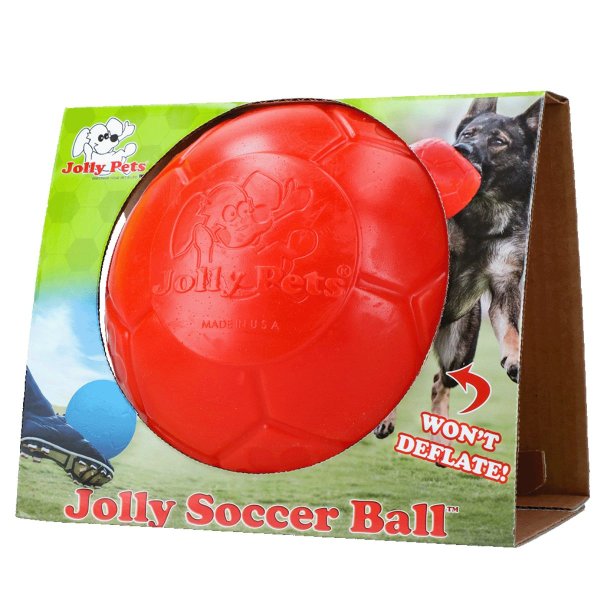 Jolly Soccer Ball 20cm Fu&szlig;ball Orange (hell-rot)