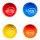 Duvoplus Gummi-Hüpfball, hart, 8,5 cm, 1Stück, farbig sortiert
