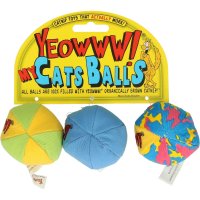 Yeowww My Cats Balls (3 St&uuml;ck), B&auml;lle mit Katzenminze